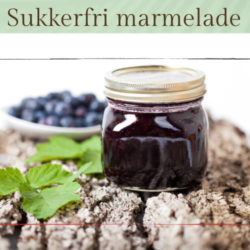 Hjemmelavet sukkerfri marmelade.